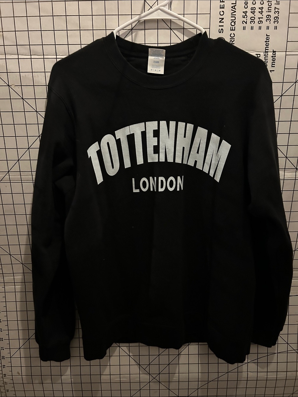 Tottenham London Black Crewneck Sweatshirt